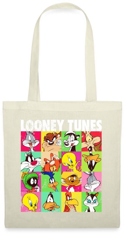 Looney Tunes Karakters Collage Tas Van Stof Schoudertas