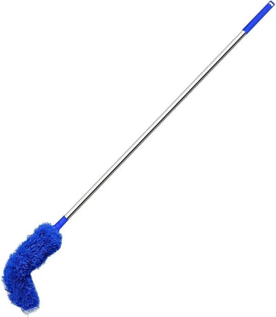 Dakgoot Borstel - Goot Reiniger - Dakgoot Onderhoud - Uitschuifbare steel - Tot 2.5 meter - Blauw