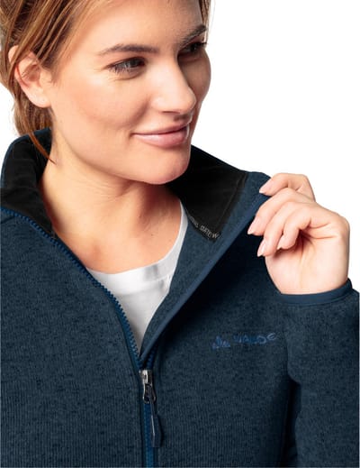 Vaude Rienza Iv Fleece Met Volledige Rits Blauw 46 Vrouw
