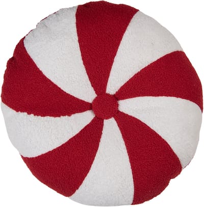 Clayre & Eef Sierkussen Ø 45x7 cm Rood Polyester