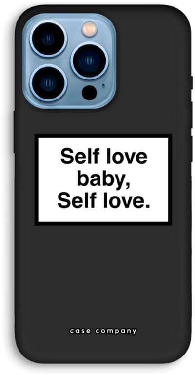 Case Company® - Hoesje geschikt voor iPhone 13 Pro hoesje - Self love - Biologisch Afbreekbaar Telefoonhoesje - Bescherming alle Kanten en Schermrand
