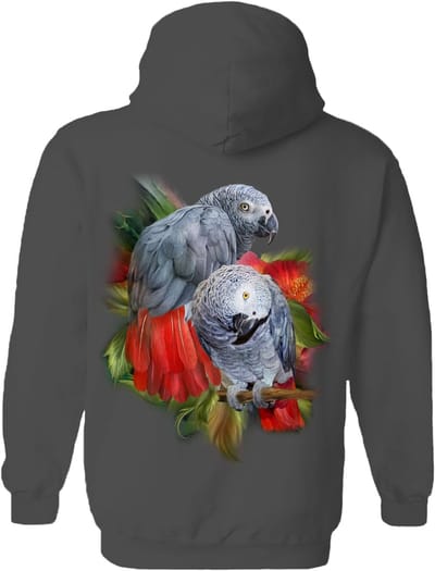 Roodstaart African Greys The Coloured House Hoodie M