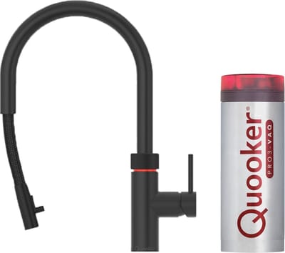 Quooker Flex Kokendwaterkraan - C uitloop - PRO3 VAQ Reservoir - Zwart