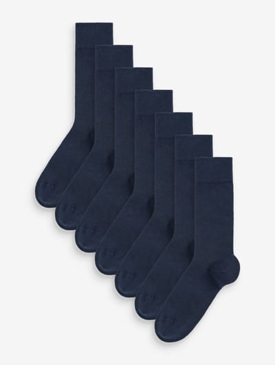 Next - Heren - Katoenrijke sokken - Blauw