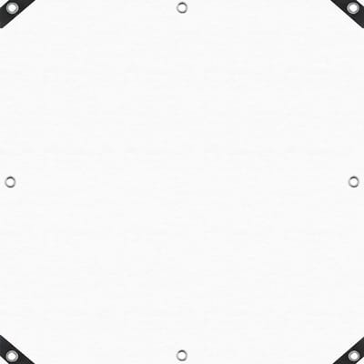 Geweven Zeil Dekzeil - Afdekzeil Beschermzeil - Buiten Beschermen - UV-Gestabiliseerd Waterdicht - 1.5 x 1.5 m - Wit