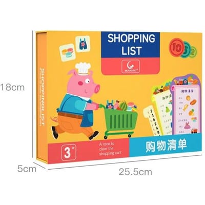 NIEUW Educatief Speelgoed voor Kinderen Boodschappenlijst Puzzelspel Denktraining Interactieve Tafelspellen voor Ouder en Kind Leerspeelgoed Cadeaus with box yellow