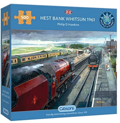 Legpuzzel 500 stukjes Trein | Duurzame 100% gerecyclede puzzel | Geweldig cadeau voor volwassenen