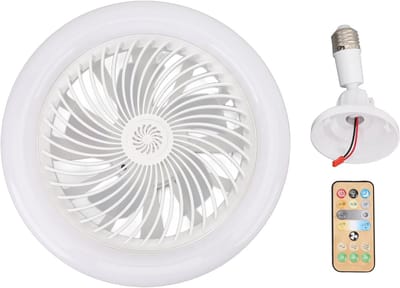 E27 plafondventilator met verlichting, 30W, met afstandsbediening, plat ontwerp, geschikt voor kleine ruimtes, slaapkamer.