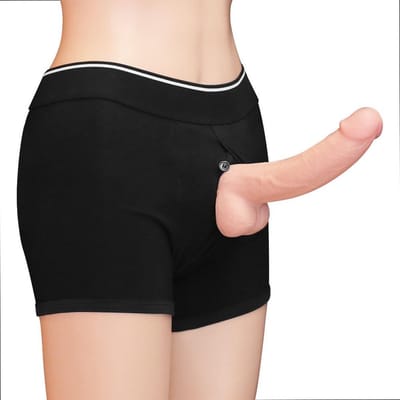 Lovetoy - Unisex Strap-on Short - Maat M - Zwart
