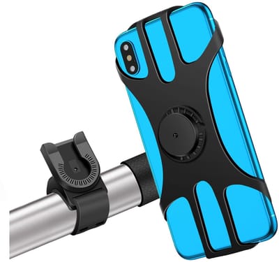 Ibenzoa® Verstelbare en stevige telefoonhouder voor fiets met 360 graden rotatie