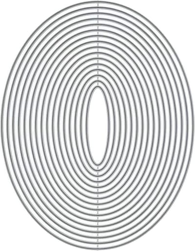 16-delige metalen stansvormenset - geometrie - voor kaarten maken en scrapbooking