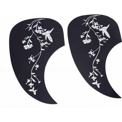 2 Pièces Pickguard Guitare Acoustique Plastique Anti-Rayures Plaque Protectrice Autocollants Décoratifs Left bird