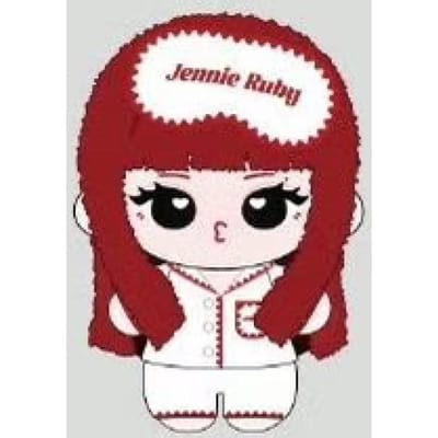MINISO X Jennie - [Jennie Ruby] Porte-clés peluche MD Red Mask white