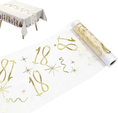 Tafelloper Verjaardag - Tafeldecoratie Rol - Feestelijke Tafel - Op Maat Te Snijden - 28 cm x 10 m