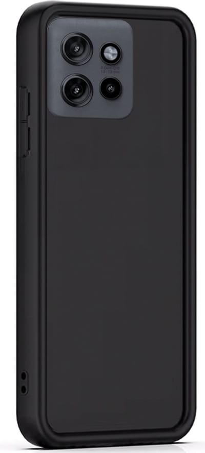 Hoesje geschikt voor Motorola Edge 50 Neo / Edge 60 Neo / Thinkphone 25 - Versterkte randen - Bescherming Camera & Scherm - Matte Design Jet Zwart