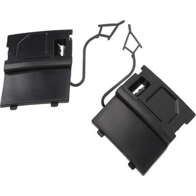 1 Paar Voorbumper Sleepoogafdekking 7P6807185A Hoge Sterkte ABS Kunststof Sleepoog Dop black