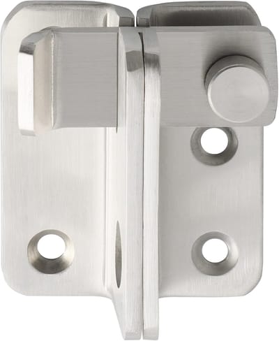 Flip Latch Hasp Roestvrij Staal Deurslot Klein Slot met Gat Voor Hangslot Veiligheidsdeurslot Voor Deur, Raam, Kast en Tuin, Geborstelde Afwerking-zilver