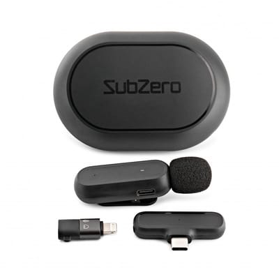 SubZero Draadloze Lavalier Mic met USB-C en Lightning aansluitingen