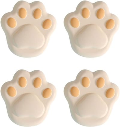 Set van 4 Hoekbeschermers voor Kinderen - Siliconen Kattenpoot Cartoon Design, Veilig en Duurzaam, Ideaal voor Meubels en Hoekbescherming