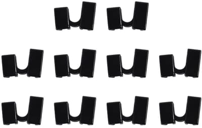 Dailygoods- Trainingshulpmiddelen 10 stuks - Herbruikbare Eetstokjeshulp - Zwart - Vlekbestendig - Duurzaam - Voor Beginners - Eetstokjes