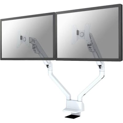 Neomounts FPMA-D750DWHITE2 Tafelbeugel voor monitor Aantal monteerbare displays: 2 Display(s) 25,4 cm (10) - 81,3 cm (32) Wit In hoogte verstelbaar,