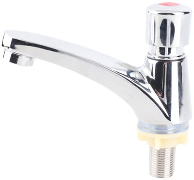 Allecto - Tijdvertraging Wastafelkraan - Waterbesparend - Messing - Zelfsluitende Kraan - Ideaal voor Keuken en Badkamer - Duurzaam en Roestbestendig