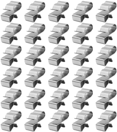 Dailygoods- Kabelclips 30 Stuks - Roestvrij Stalen Kabelclips - Duurzaam - Eenvoudig te Installeren - Weerhaken - Nette Lay-out - Draadklemmen