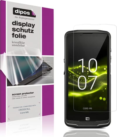 dipos – 4x Beschermfolie geschikt voor CROSSCALL Core-M6 | Krasbestendige & heldere Screenprotector Ultra-Thin