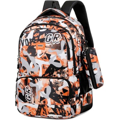 Schoolrugzakken met camouflageprint voor tieners, jongens en meisjes Herenrugzak met grote capaciteit Laptoptas Studentenschooltassen sac gray
