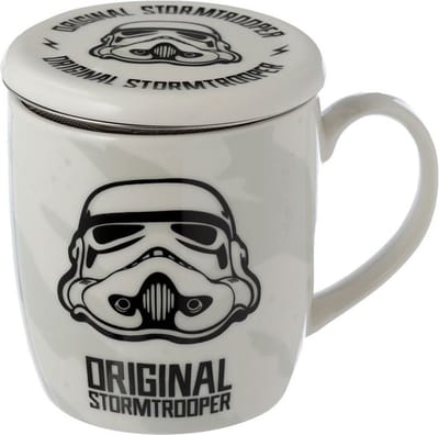 The Original Stormtrooper - Porselein Mok met Thee Infuser & Deksel - 350ml
