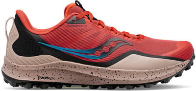 Saucony Peregrine 12 Heren - Sportschoenen - Hardlopen - Trail - rood/grijs