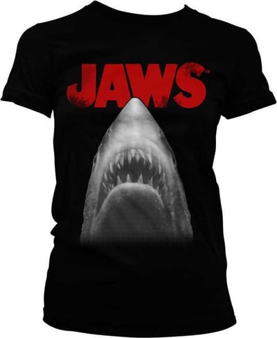 Jaws Dames Tshirt -L- Poster Zwart
