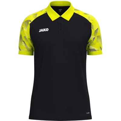Jako Sonic Polo Heren - Zwart / Fluogeel | Maat: M