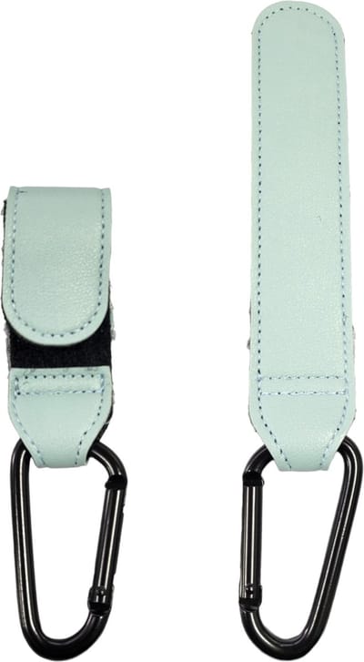 Kinderwagen tassenhaakjes - Buggy haakjes - Babywagen - Haakjes voor tassen - Set van 2 - Licht blauw