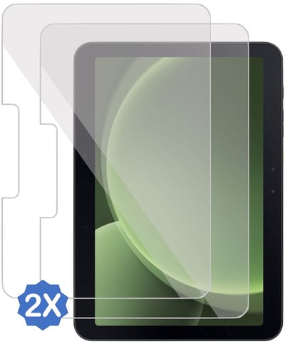 2x TechNow Screenprotector geschikt voor Samsung Galaxy Tab Active 5 Pro Screenprotector - Gehard Glas - Rounded - Proteqt+