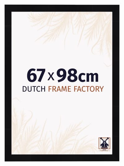 Fotolijst 67x98 cm - MDF - Zwart Hoogglans - Praag
