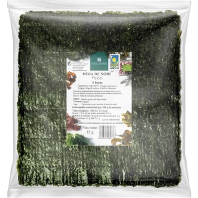 Geroosterde Nori Zeewier voor Sushi Bio 15 G - Porto Muinos