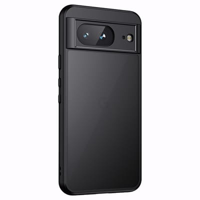 Coverup Hoesje - Geschikt voor Google Pixel 8a Hoesje - Coverup Mat Transparante Back Cover met Camera Cover - Zwart
