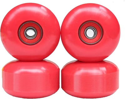 Skateboard Wielen - Cruiser Wielen - Straat Skaten - Met ABEC-9 Lagers - 52x32mm - Rood