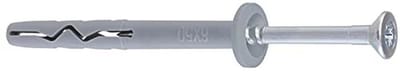 200 Stukken Nagelpluggen met Kraag en Cilinderkop voor Beton en Metselwerk (6 x 40 mm)