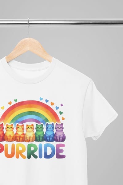 Pride shirt - Purride - Wurban Wear | Gay pride | Pride kleding | Regenboog kleding | Pride | Pride vlag | Regenboog vlag | Regenboog | LGBTQ | LHBTI | Liefde | Transgender | Crossdress | Amsterdam | Rainbow | lgbt shirt | Zwart & wit