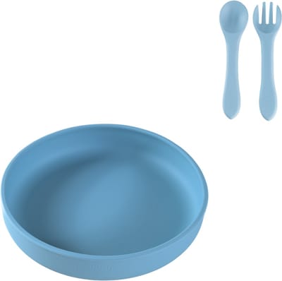 Sproudsy Serviesset Serene - Kinderservies - Kraamcadeau - Baby - 2-delig - Celestial Blue