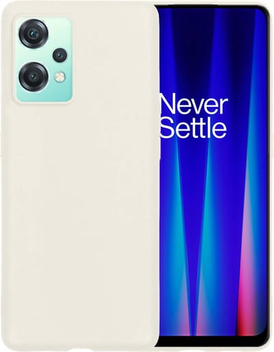 Hoesje - Geschikt voor OnePlus Nord CE 2 Lite - Sterk & Shockproof - Siliconen Case - Hoes Cover - Telefoonhoes - Wit