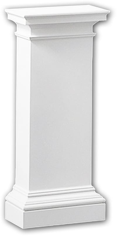 Halve zuilen sokkel 118003 Profhome Zuil Sierelement Dorische stijl wit