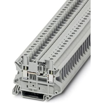 Phoenix Contact 3046236 Doorgangsserieklem 6.2 mm Schroeven Grijs 50 stuk(s)