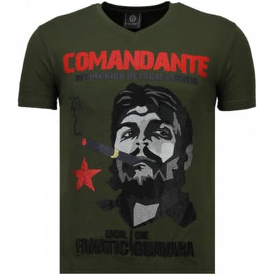 Local Fanatic Che guevara comandante rhinestone t-shirt