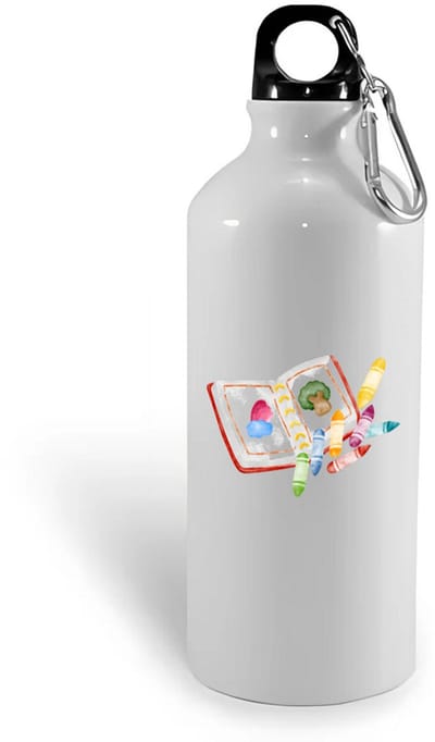 Hacebo® - Tekenen waterfles - Kunst - Tekenaars - Knutselen - krijtjes - kleuren - water fles - 400ML