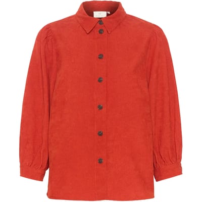 Damesblouse met lange mouwen KAFFE KAVera Corduroy