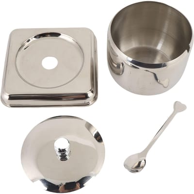 Keuken Kruidenpot 304 Roestvrij Staal Europese Stijl Kruidencontainer Condiment Bus Pot S beige