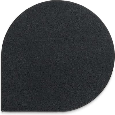 Onderzetter, Set van 4 Stuks, Kunstleer, Zwart, 10 x 10 cm - Kela | Edel